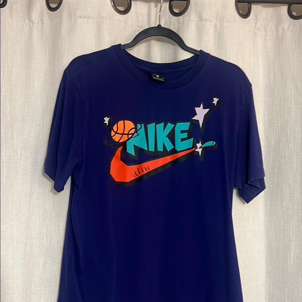 Nike Blue and Orange Short Sleeve Tees